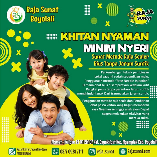 Raja sunat Boyolali sunat tanpa tangisan