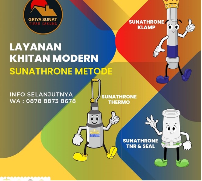 SUNAT MODERN CAKUNG DI GRIYA SUNAT TIPAR CAKUNG, INI PILIHAN METODENYA