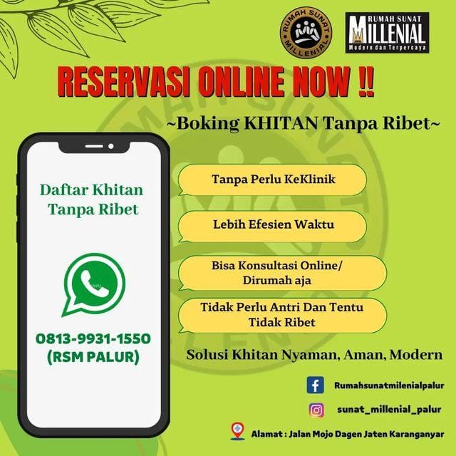 KHITAN ANAK METODE KLAMP TANPA LIBUR SEKOLAH DI KARANGANYAR   
