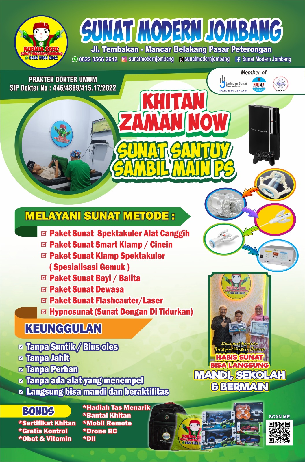 Khitan Jaman Now: Sunat Sambil Main PlayStation di Sunat Modern Jombang
