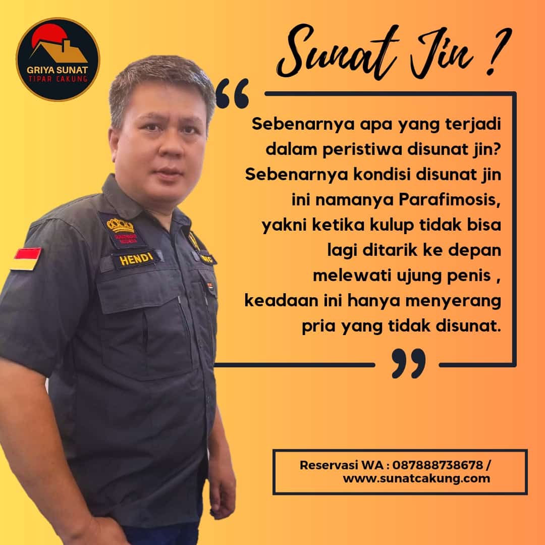 SUNAT PARAFIMOSIS (sunat jin ) di GRIYA SUNAT TIPAR CAKUNG