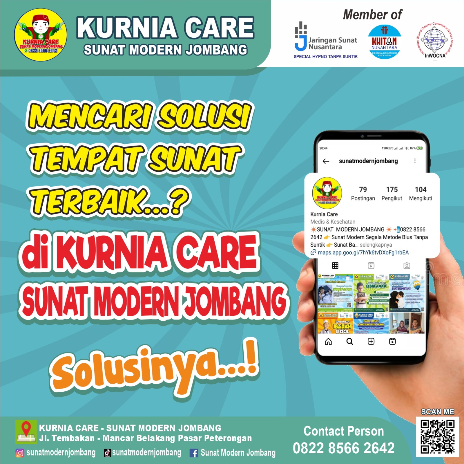 Solusi Terbaik untuk Sunat Paling Modern Hanya di KURNIA CARE - Sunat Modern Jombang 0822.8566.2642