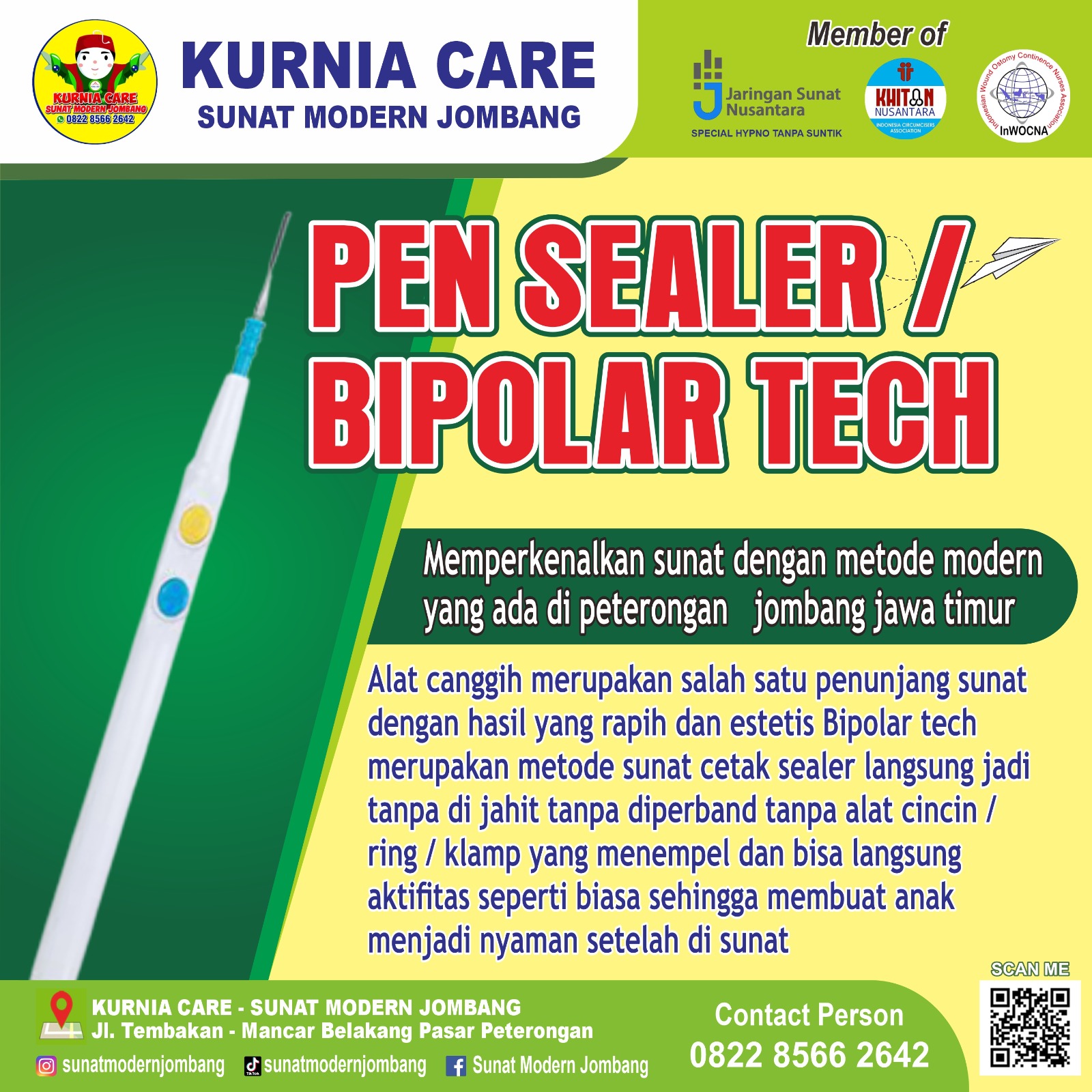 Menghadirkan Sunat yang Nyaman dengan Energi Sepenuh Hati dan Perasaan di KURNIA CARE - SUNAT MODERN JOMBANG 0822.8566.2642