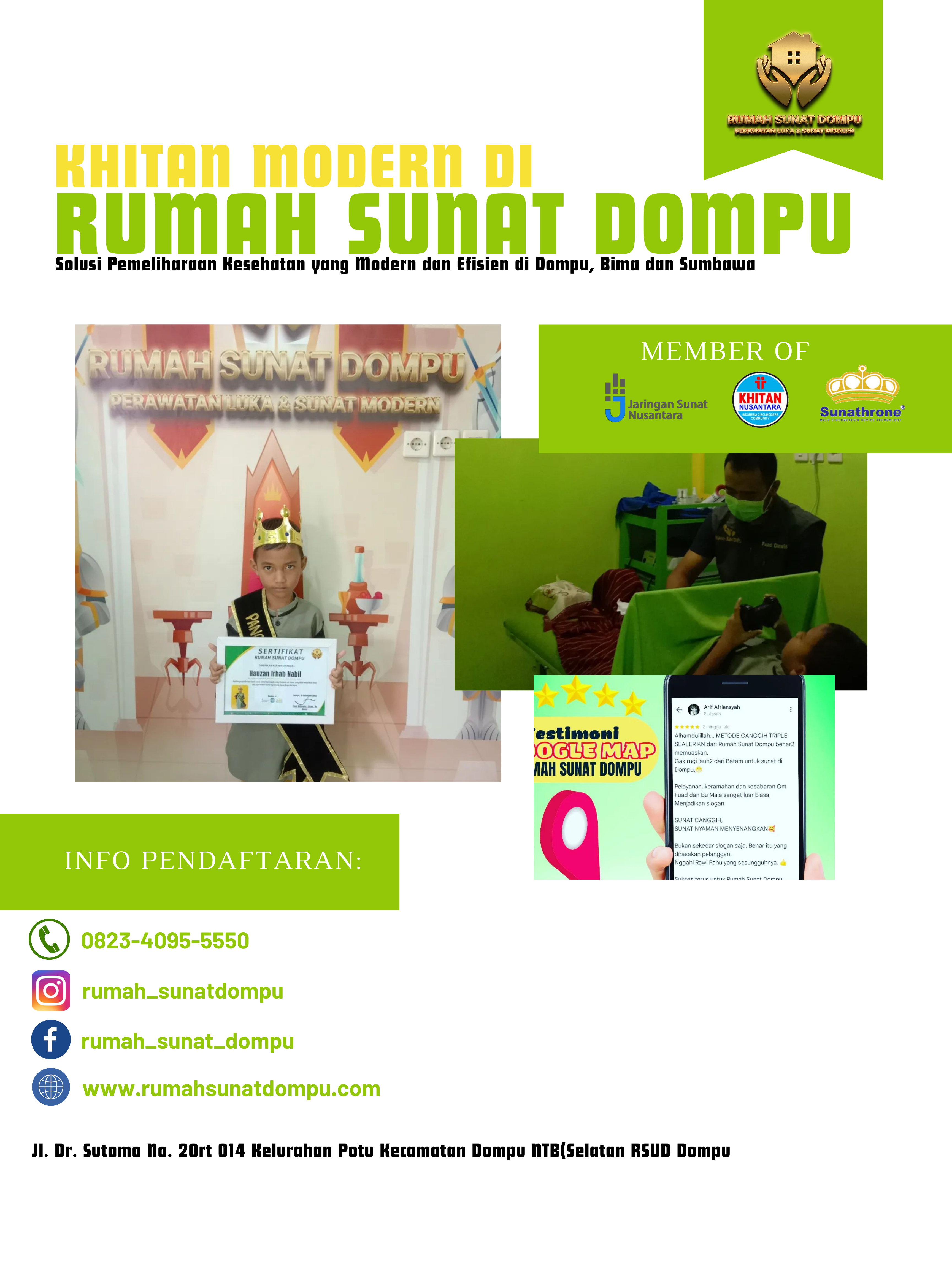 Khitan Modern di Rumah Sunat Dompu: Solusi Pemeliharaan Kesehatan yang Modern dan Efisien di Dompu, Bima dan Sumbawa