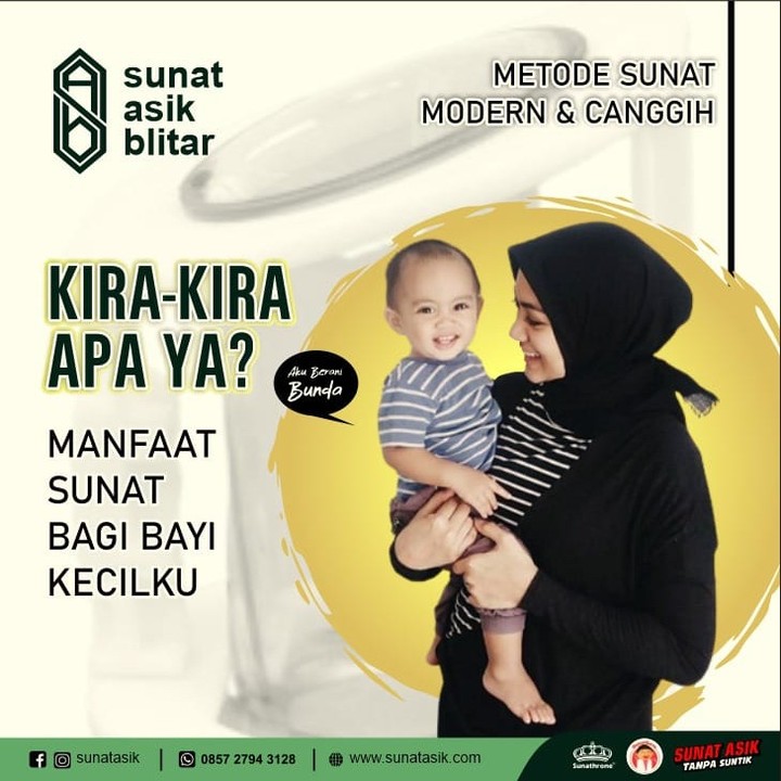 Sunat dengan Senyum: Kenyamanan sunat fimosis bayi di SUNAHOLIC TULUNGAGUNG