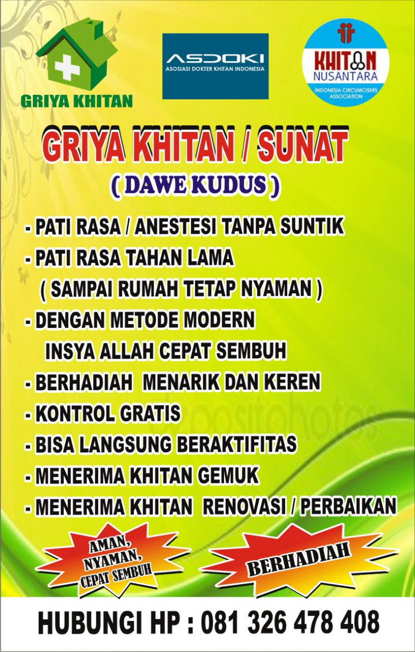 Kemudahan Sunat Dewasa dengan Teknologi Canggih dan Privasi Terlindungi di Kudus || Klinik Griya Khitan Dawe Kudus