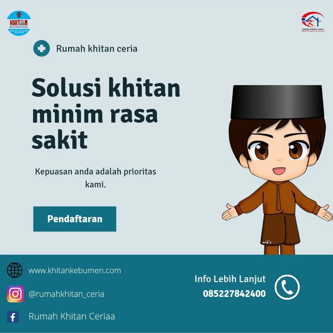 Rumah Khitan Ceria Kebumen Sediakan Pelayanan Sunat Bayi Terbaik dengan Tenaga Medis Profesional