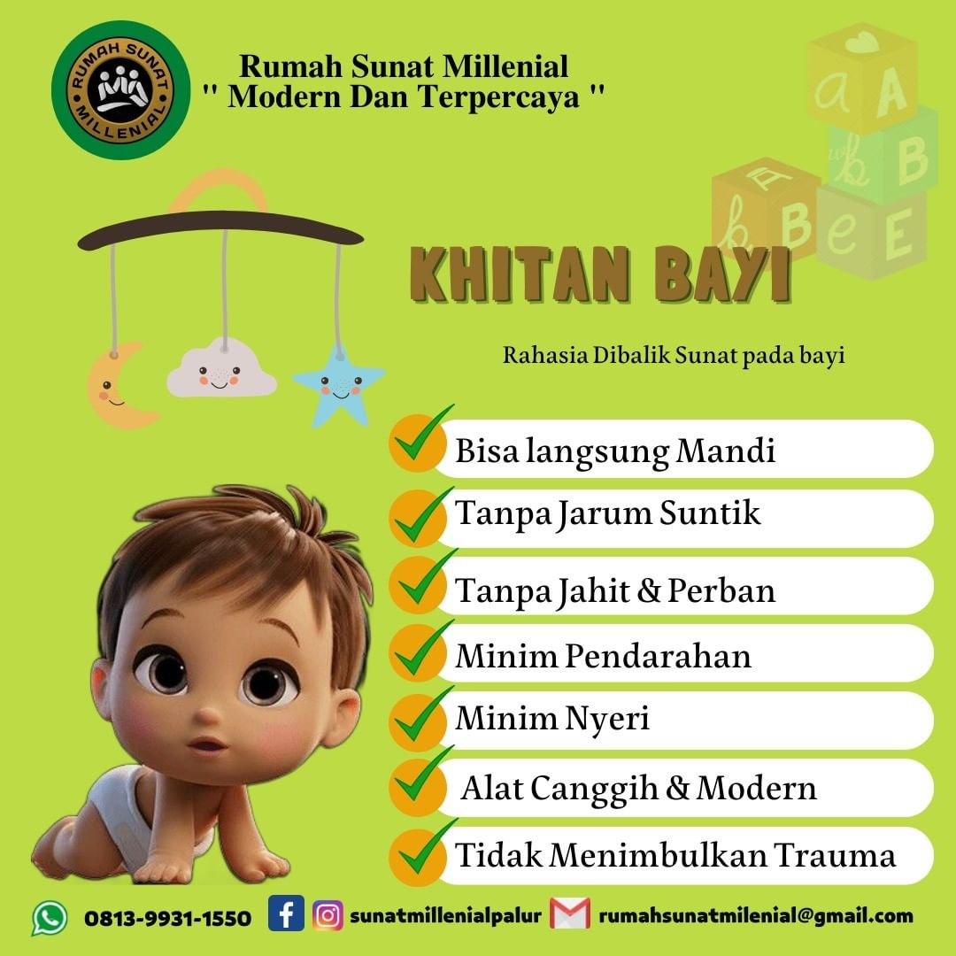 Pengalaman Menyenangkan Sunat Bayi di Rumah Sunat Millenial Palur Karanganyar
