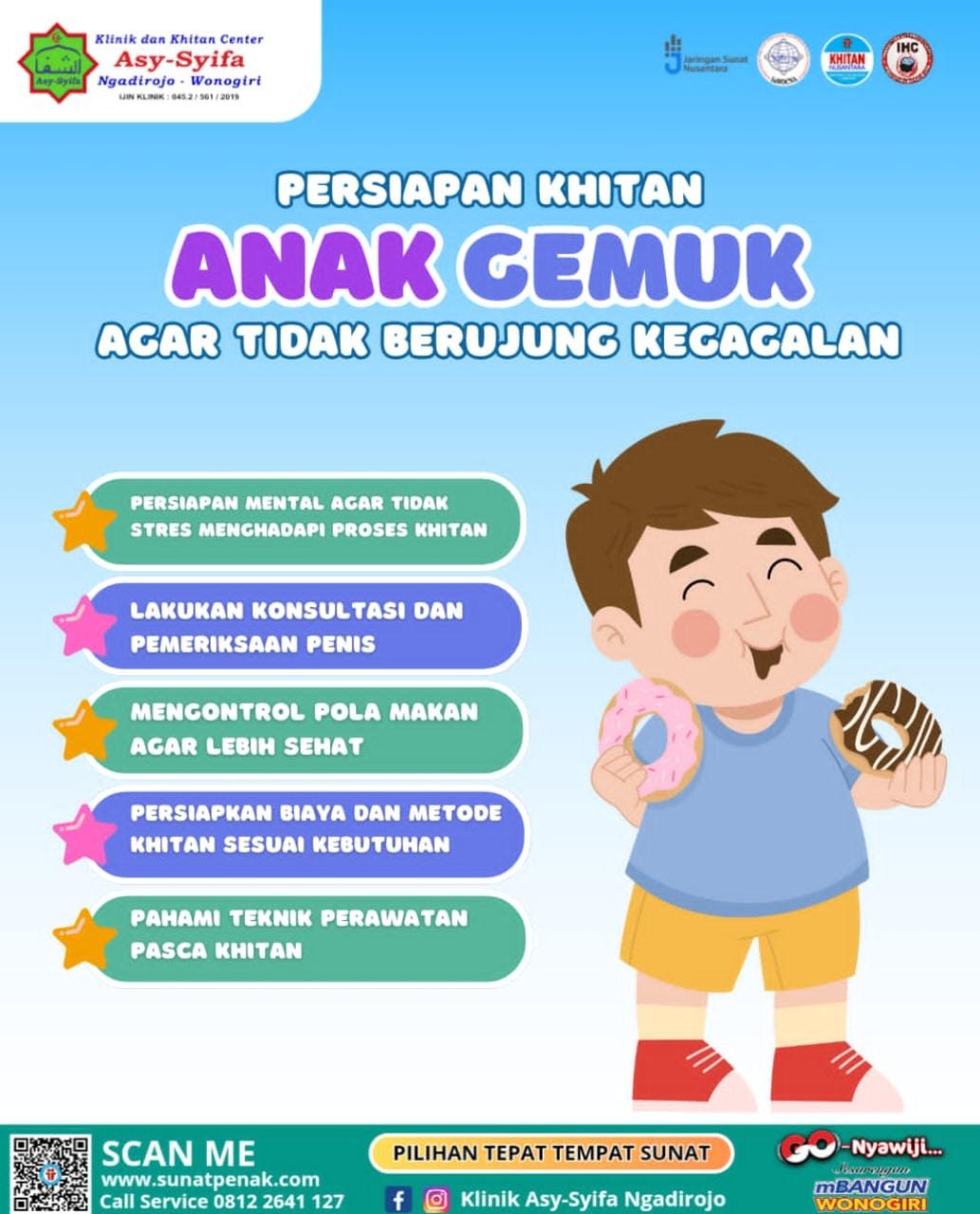 Khitan Anak Gemuk Wonogiri Dengan Metode Cepat dan Kering