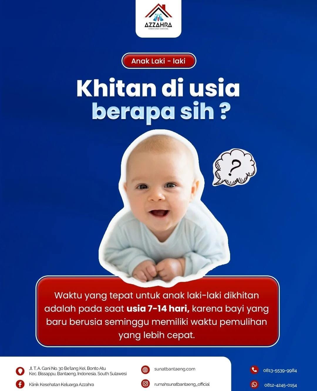 Khitan Bayi Di Rumah Sunat Bantaeng Yang Termodern Di Bantaeng