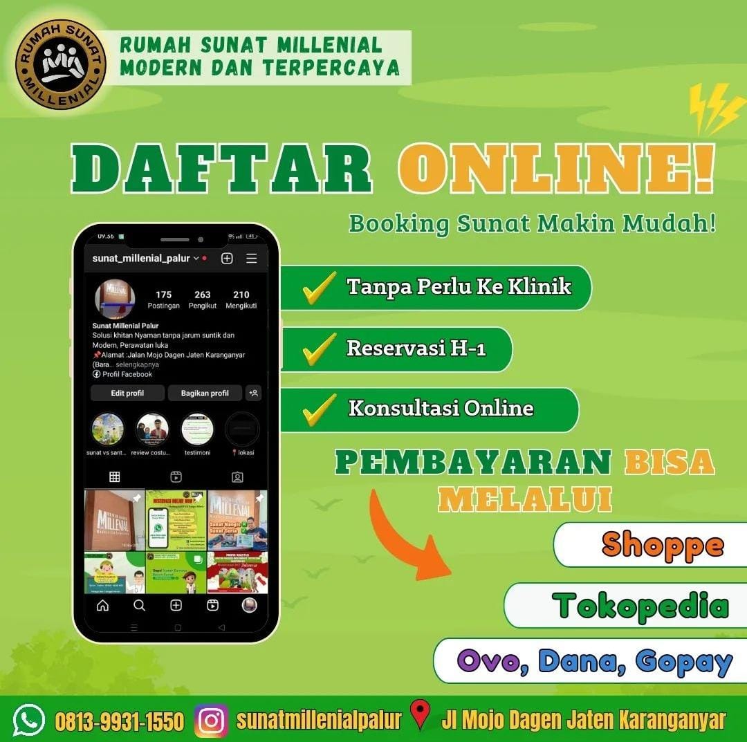 Layanan Khitan Metode Lem Yang Aman dan Nyaman Di Karanganyar