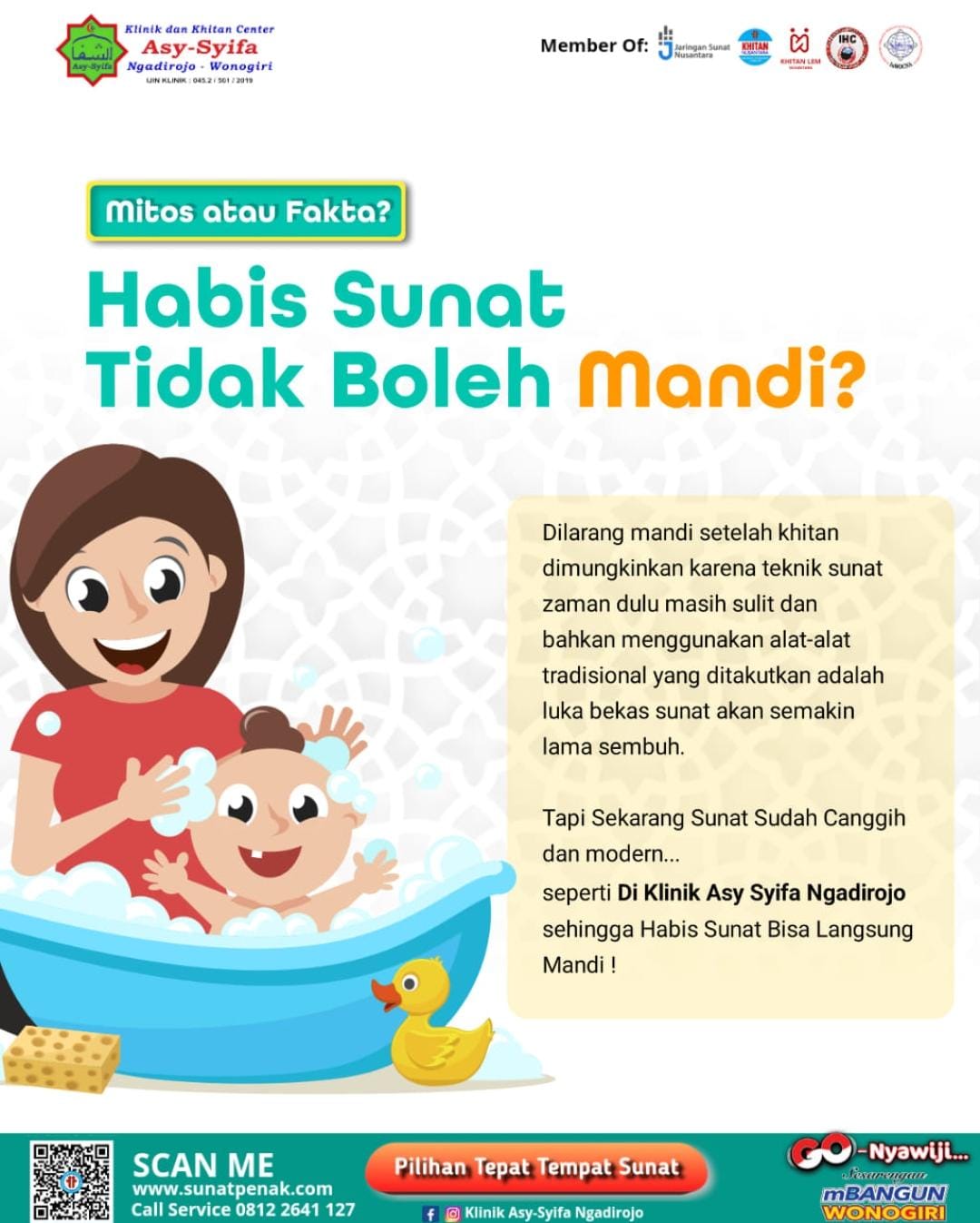 Sunat Bayi Yang Terpercaya di Klinik dan Khitan Center Asy-Syifa Ngadirojo