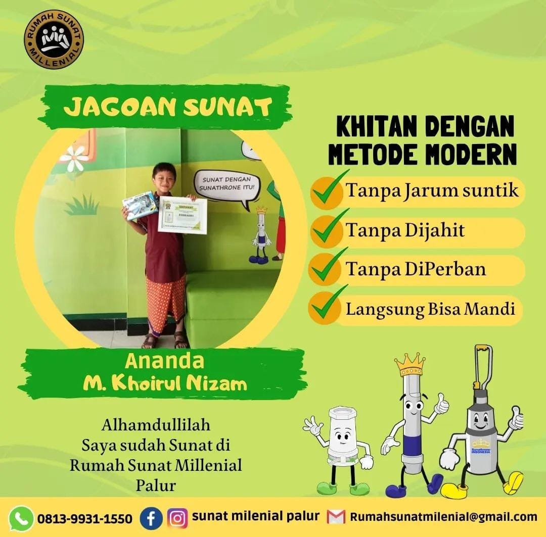 Mengenal Kenyamanan Khitan Metode Esu Sealer Di Rumah Sunat Millenial Palur Karanganyar