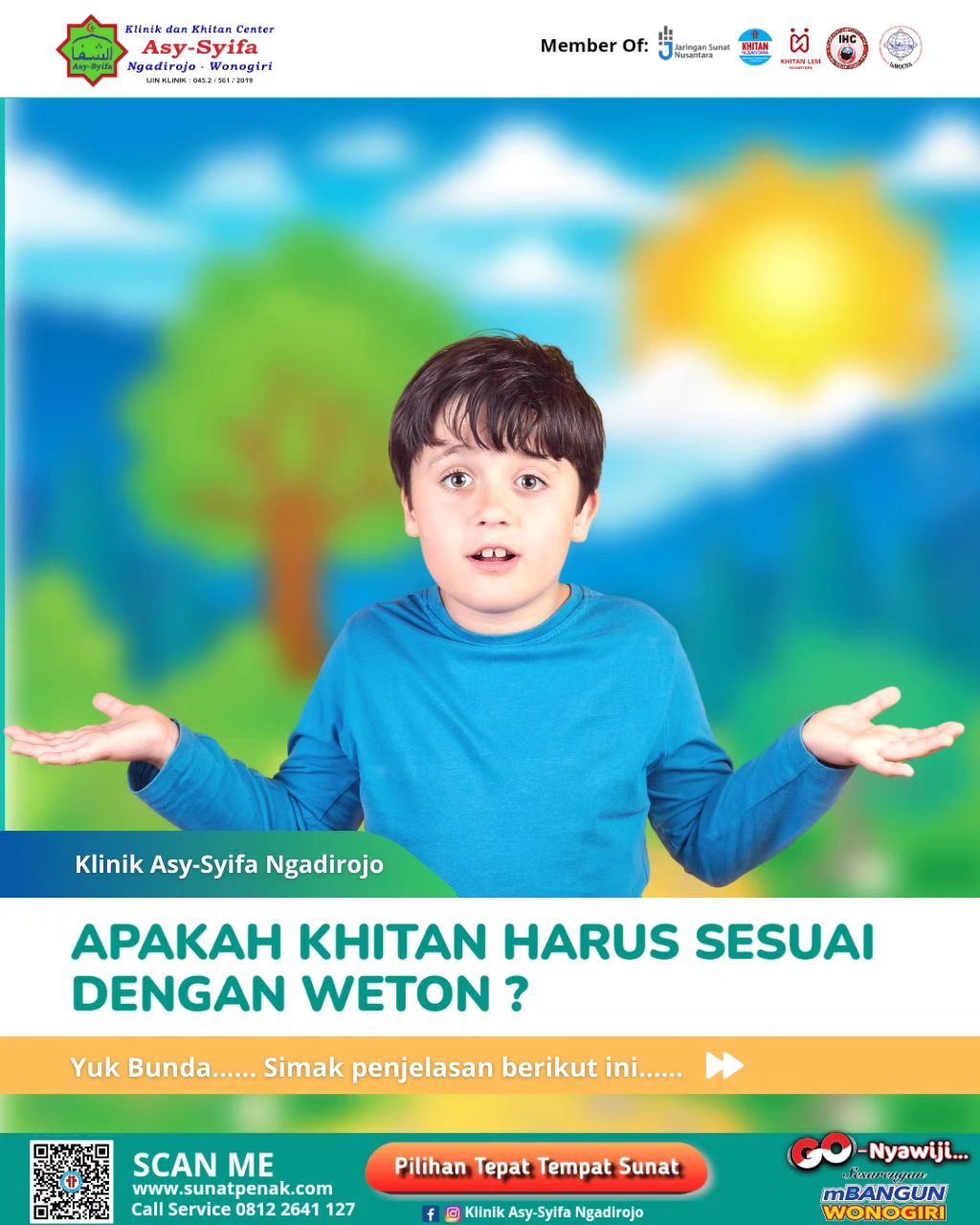Apakah Khitan Harus Sesuai Dengan Weton? ini menurut Klinik Asy Syifa Ngadirojo l 08122641127