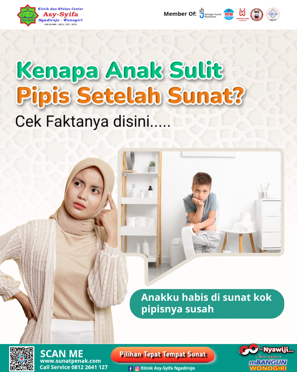 Kenapa Anak Sulit Pipis Setelah Sunat? Cek Faktanya di Klinik dan Khitan Asy Syifa Ngadirojo - 0812 2641 127
