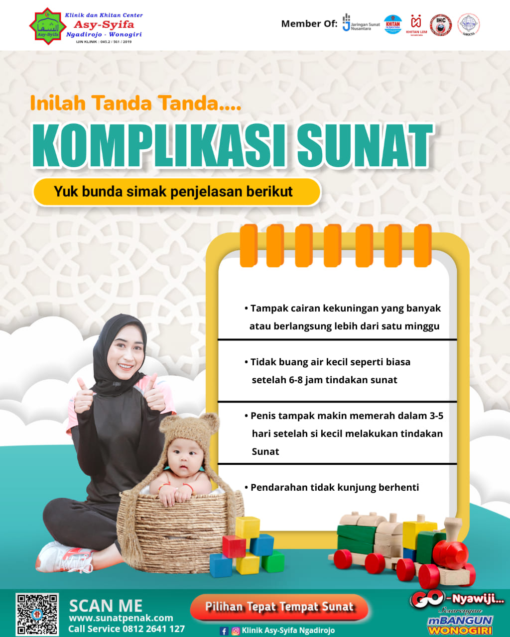 Inilah Tanda-tanda Komplikasi Sunat Menurut Klinik dan Khitan Center Asy Syifa Ngadirojo - 0812 2641 127