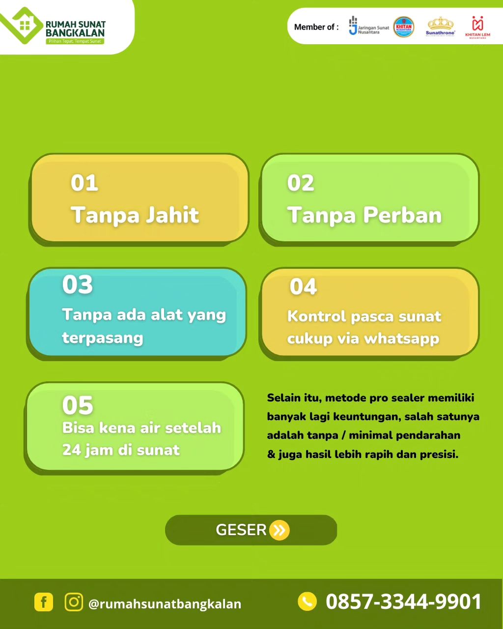 Khitan Praktis dan Aman untuk Semua Usia dengan Metode Klamp di Bangkalan