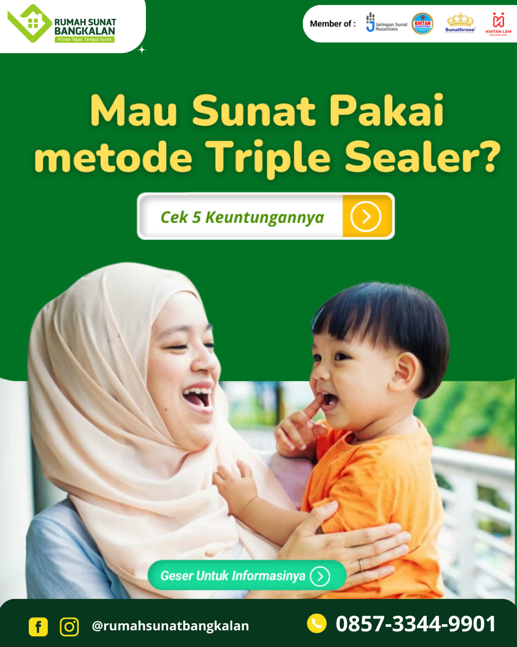 Metode Modern Sunat Bayi di Rumah Sunat Bangkalan