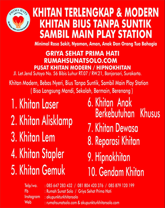 Solusi Paling Baru untuk Khitan Anak: Solo, Tempat Tanpa Takut Suntikan!