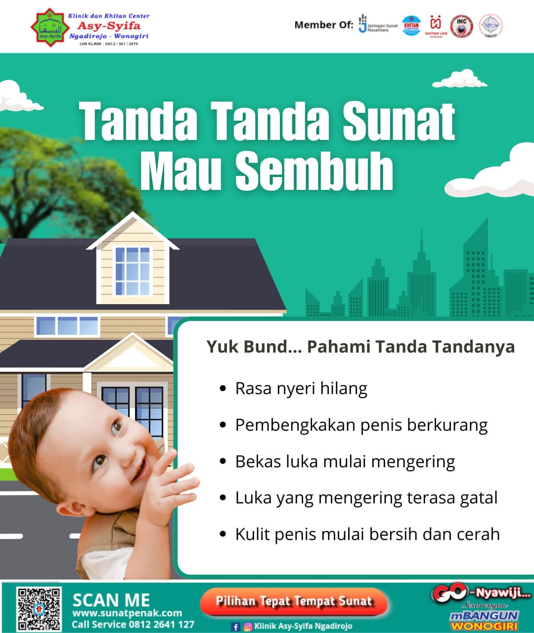 Klinik dan Khitan Center Asy Syifa Ngadirojo : Tanda-tanda Sunat Mau Sembuh - 0812 2641 127
