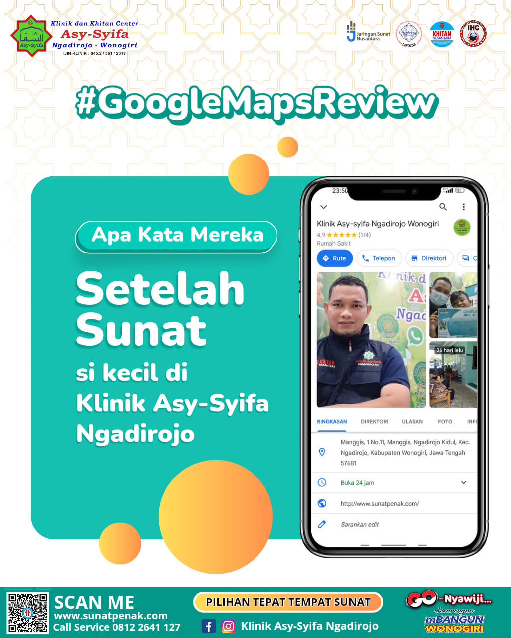 Apa Kata Mereka Setelah Sunat di Klinik dan Khitan Center Asy Syifa Ngadirojo - 0812 2641 127