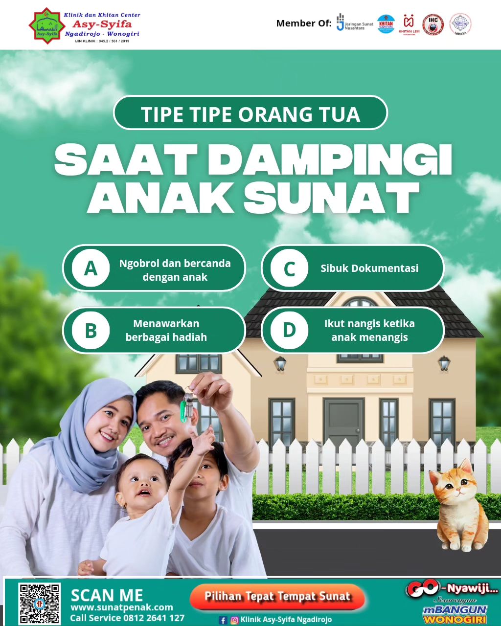 Klinik dan Khitan Center Asy Syifa Ngadirojo : Tipe-tipe Orang Tua Saat Dampingi Anak Sunat - 0812 2641 127