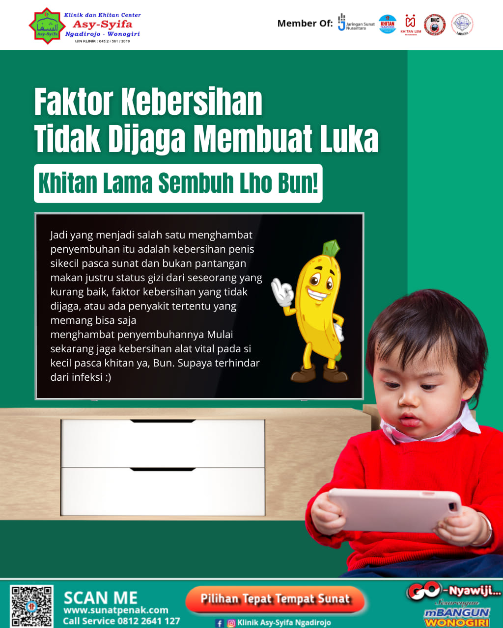Fakta Faktor Kebersihan Tidak Dijaga Membuat Luka Khitan Lama Sembuh Ini Menurut Klinik dan Khitan Center Asy Syifa Ngadirojo - 0812 2641 127