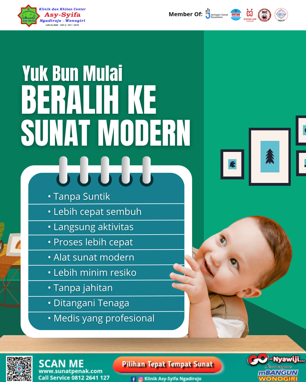 Yuk Bun Mulai Beralih ke Sunat Modern di Klinik dan Khitan Center Asy Syifa Ngadirojo - 0812 2641 127