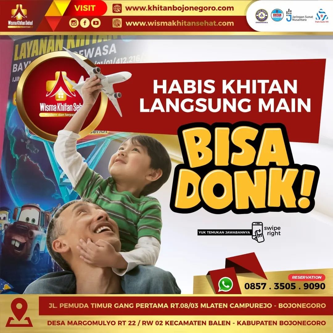 Wisma Khitan Sehat : Habis Khitan Langsung Main? Bisa Dong! 0857 3505 9090