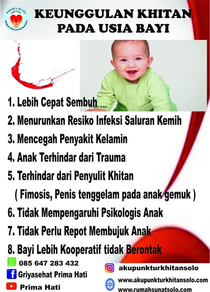 Khitan Bayi Modern dan Aman dengan Tenaga Ahli di Rumah Sunat Prima Hati Solo!