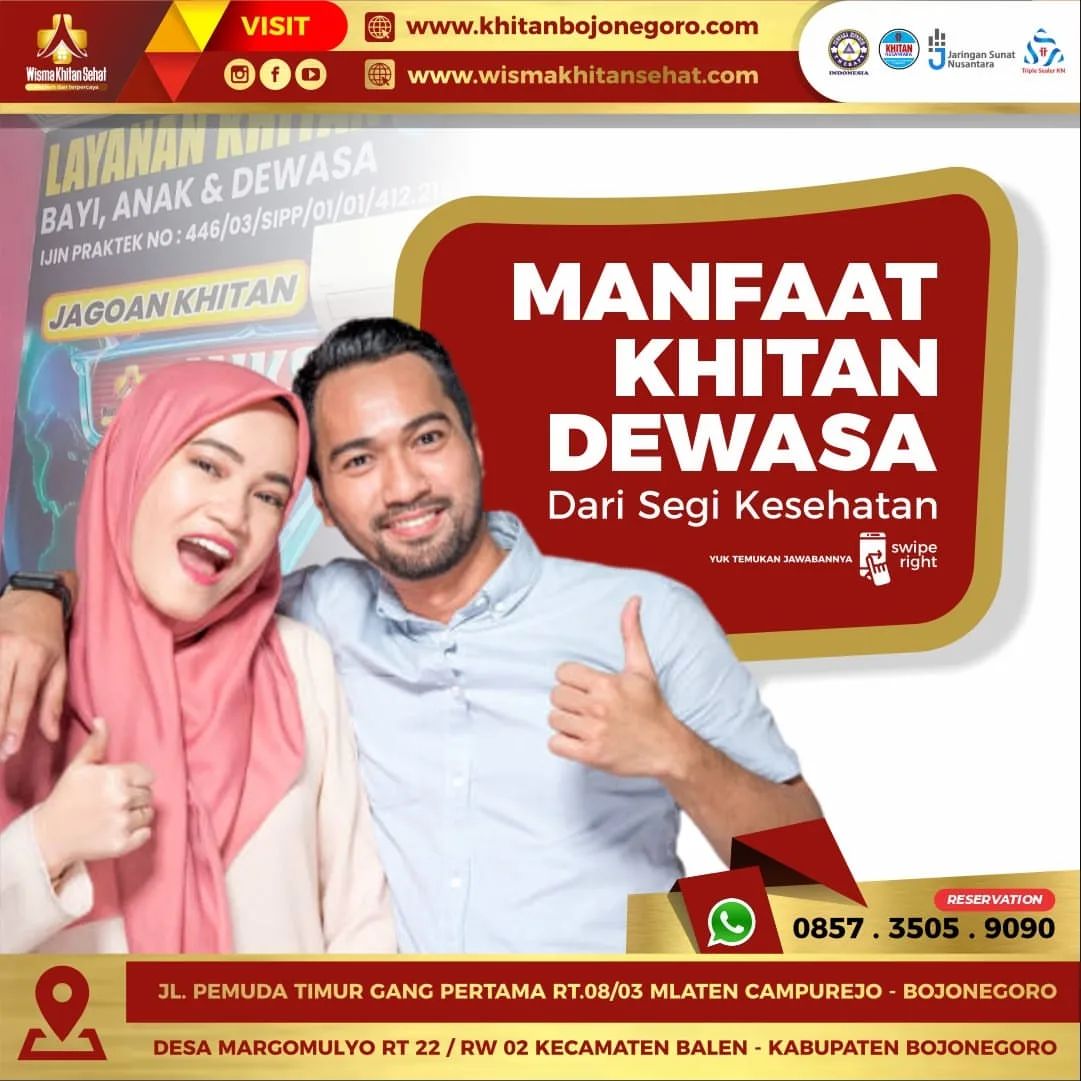 Manfaat Khitan Dewasa Dari Segi Kesehatan Menurut Wisma Khitan Sehat - 0857 3505 9090