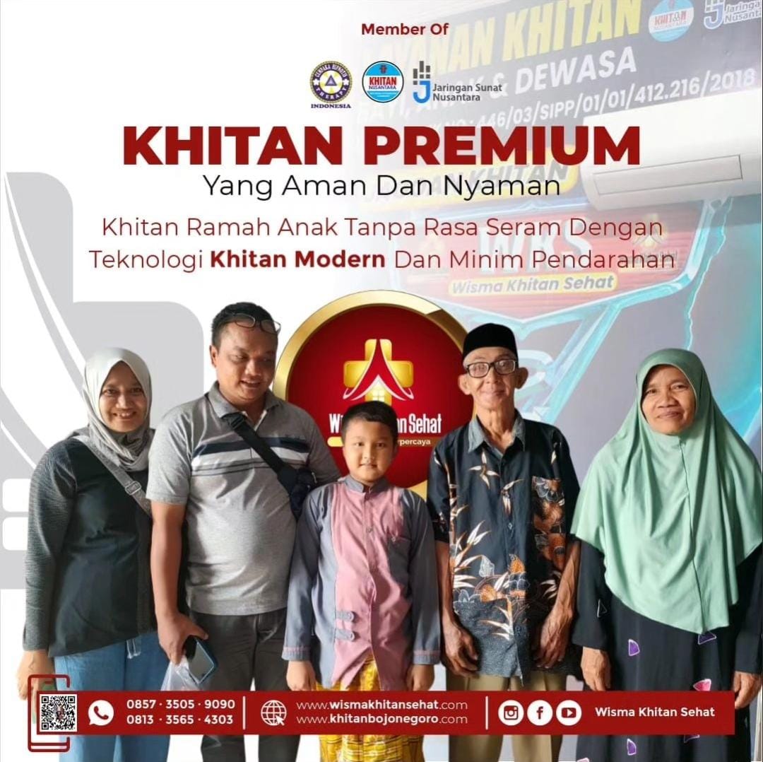 Khitan Premium : Khitan Ramah Anak di Wisma Khitan Sehat Bojonegoro - 0857 3505 9090