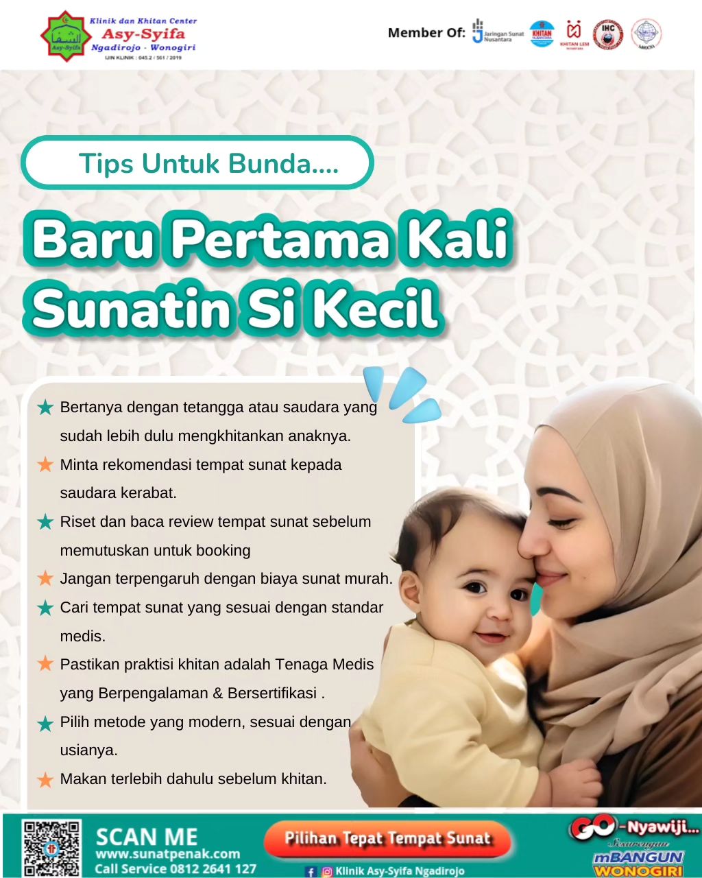 Baru Pertama Kali Sunatin Si Kecil? Tips Untuk Bunda Dari Klinik dan Khitan Center Asy Syifa Ngadirojo Wonogiri - 0812 2641 127