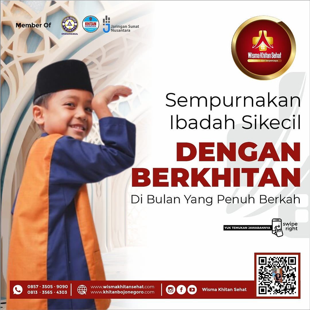 Sempurnakan Ibadah Si kecil Dengan Berkhitan di Bulan Yang Penuh Berkah Bersama Wisma Khitan Sehat Bojonegoro - 0857 3505 9090