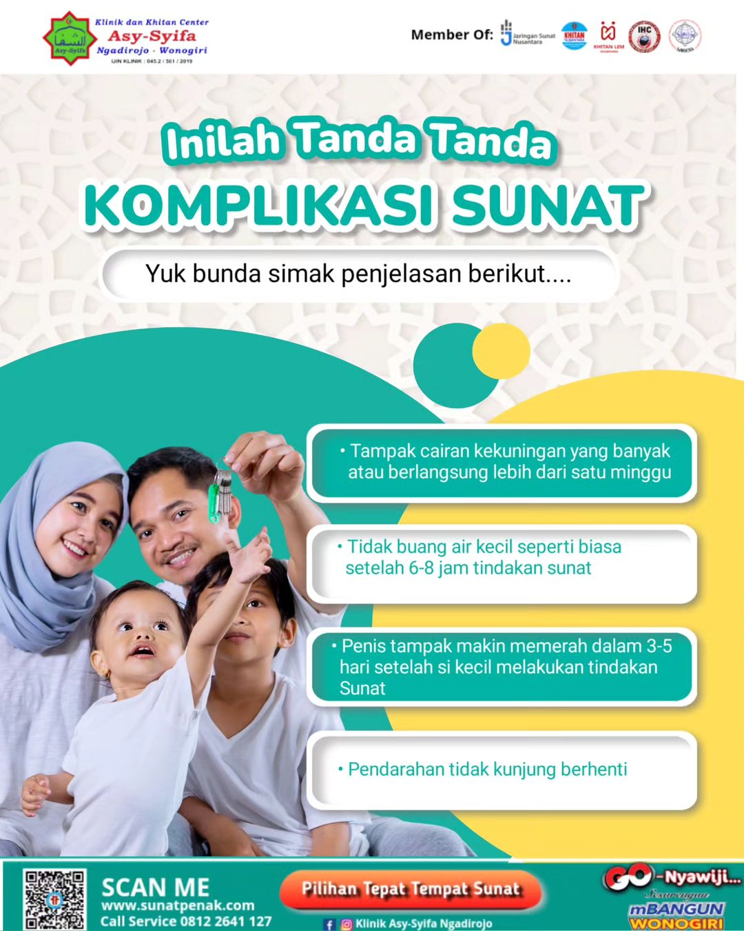 Inilah Tanda-tanda Komplikasi Sunat! Yuk Bunda Simak Penjelasan Dari Klinik dan Khitan Center Asy Syifa Ngadirojo - 0812 2641 127