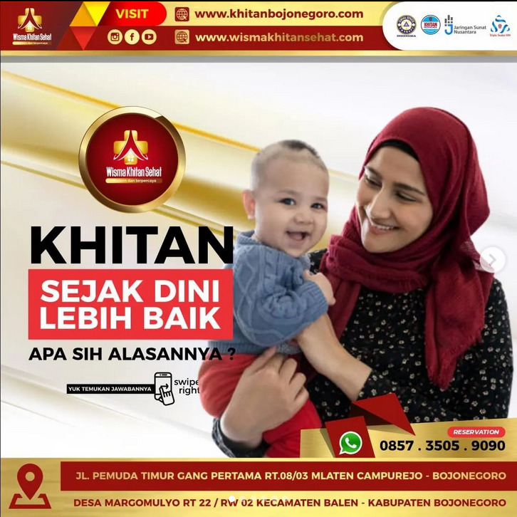 Khitan Sejak Dini Lebih Baik! Apa Alasannya? Ini Menurut Wisma Khitan Sehat - 0857 3505 9090
