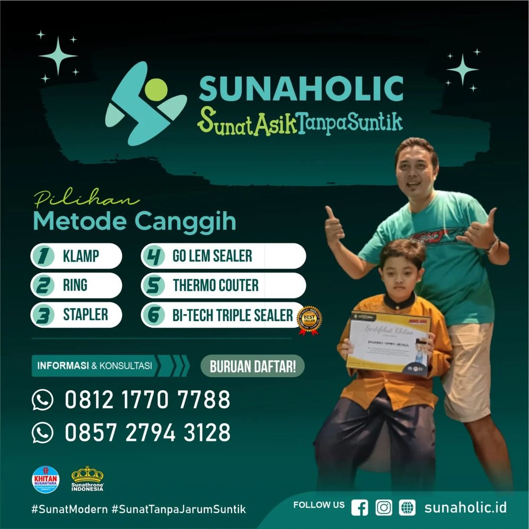 Sunaholic Sunat Asik Tanpa Suntik - 0812 1770 7788