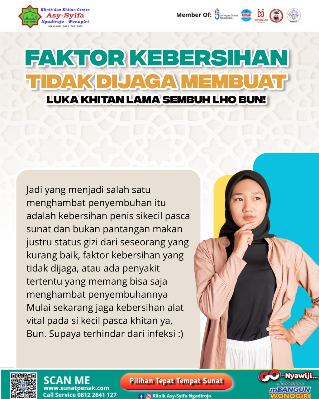 Faktor Kebersihan Tidak Dijaga Membuat Luka Khitan Lama Sembuh! Simak Penjelasan Dari Klinik dan Khitan Center Asy Syifa Ngadirojo - 0812 2641 127