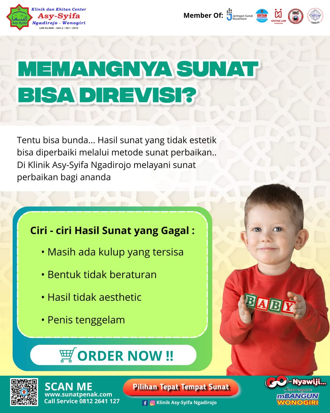 Memangnya Sunat Bisa Di Revisi? Tentu Bisa di Klinik Asy Syifa Ngadirojo Wonogiri - 0812 2641 127