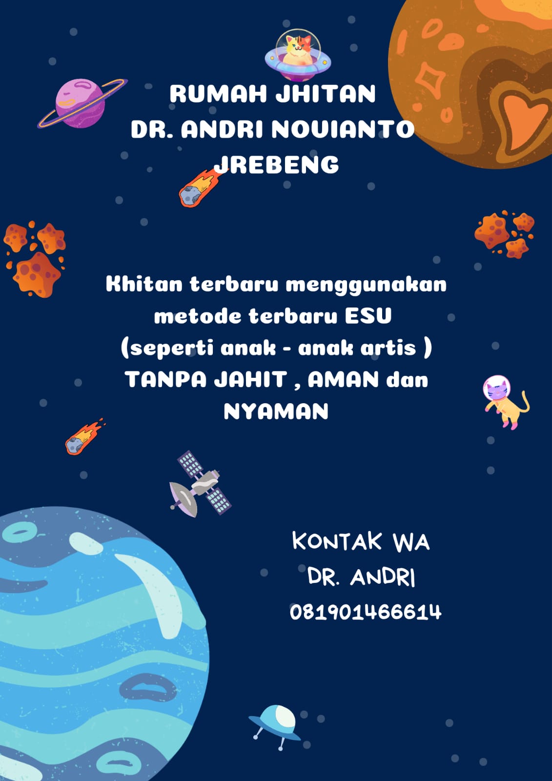 Informasi Sunat Anak di Salatiga. Rumah Khitan Dr. Andri Jrebeng, Sunat Paling Modern dan Nyaman di Kota Salatiga dan Sekitarnya