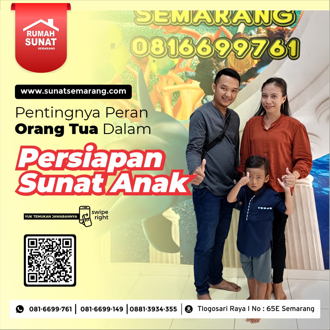 Sunat anak di Semarang. Sunat, sebuah prosedur medis yang penting untuk kesehatan anak, seringkali menimbulkan rasa takut dan khawatir pada