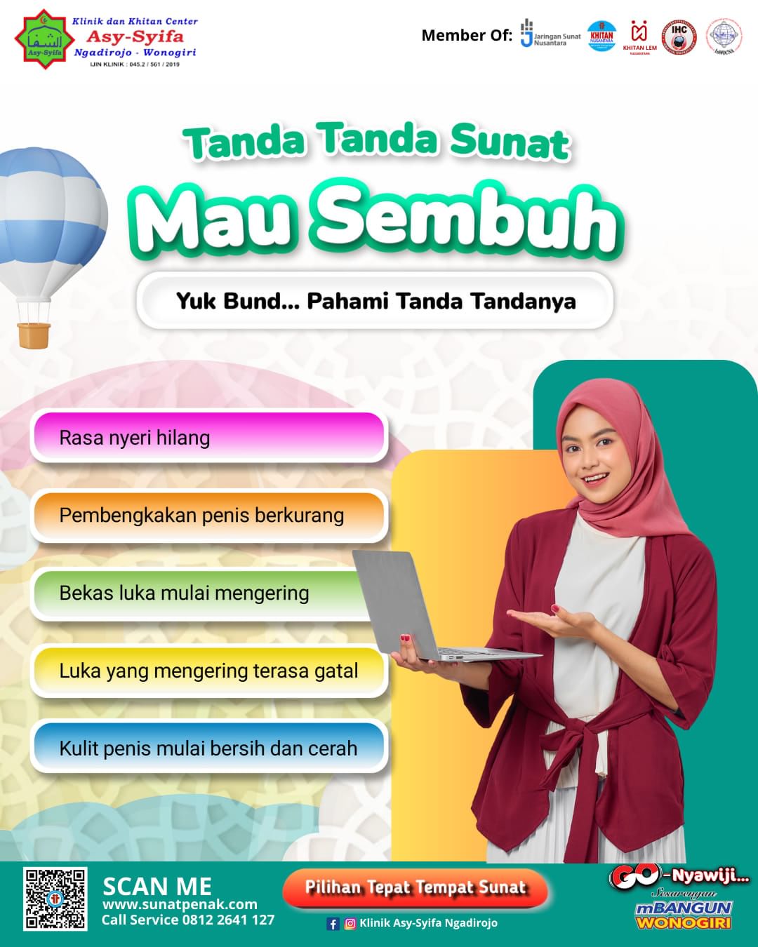 Tanda Sunat Mau Sembuh Menurut Klinik Asy Syifa Ngadirojo Wonogiri - 0812 2641 127