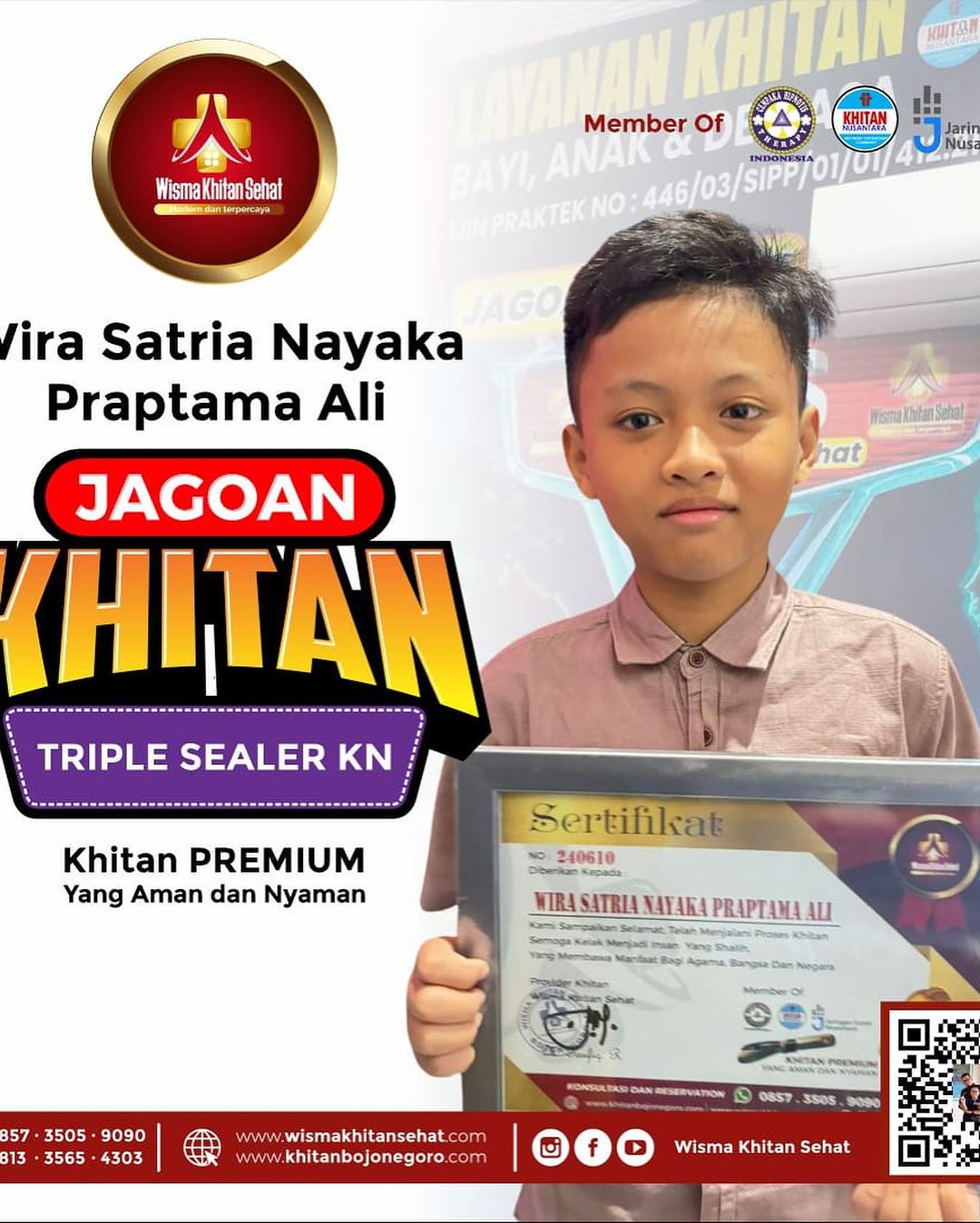 Khitan Jagoan Anak Dengan Metode Triple Sealer KN di Wisma Khitan Sehat Bojonegoro - 0857 3505 9090