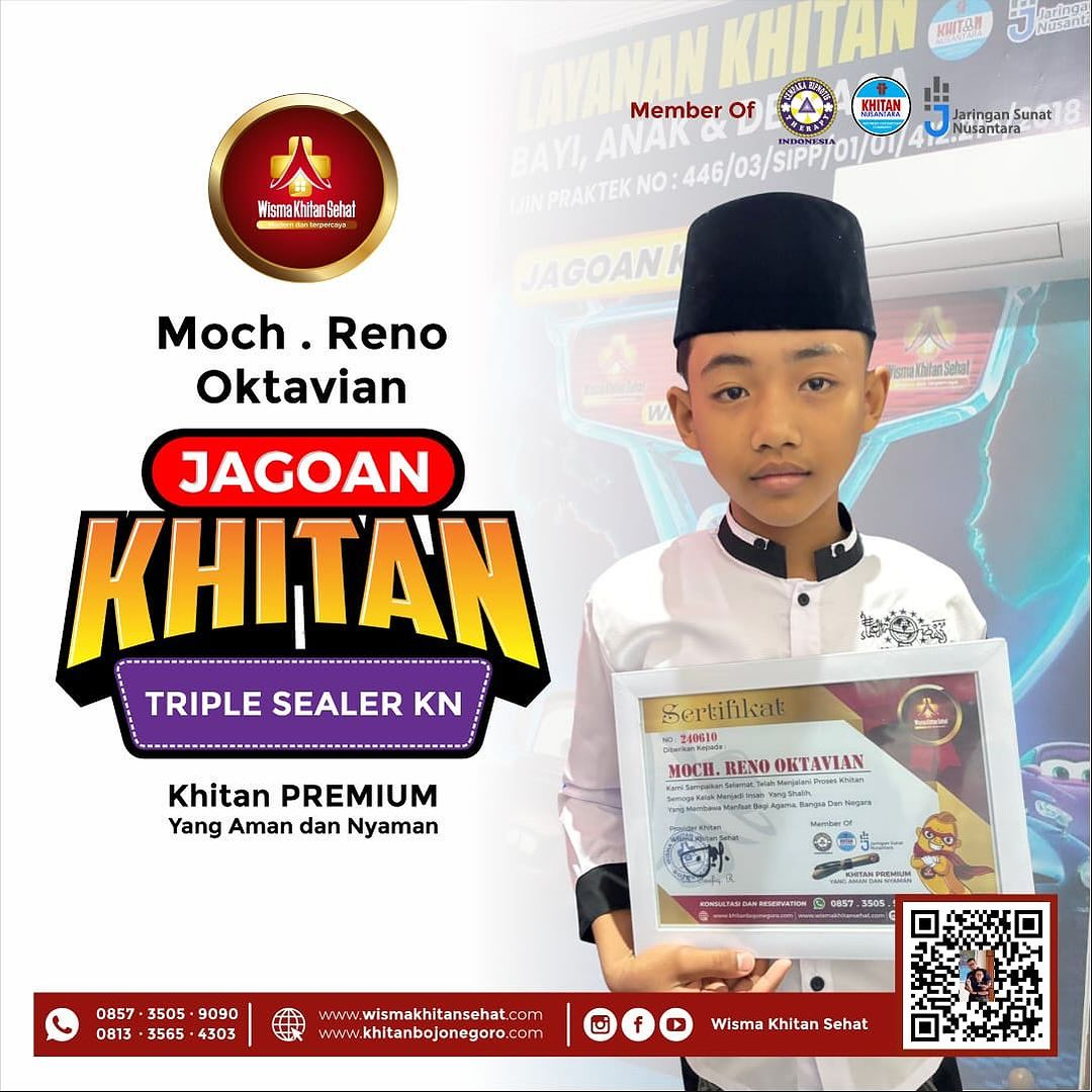 Khitan Nyaman Minim Pendarahan Khitan Nyaman Minim Pendarahan di Wisma Khitan Sehat Bojonegoro - 0857 3505 9090