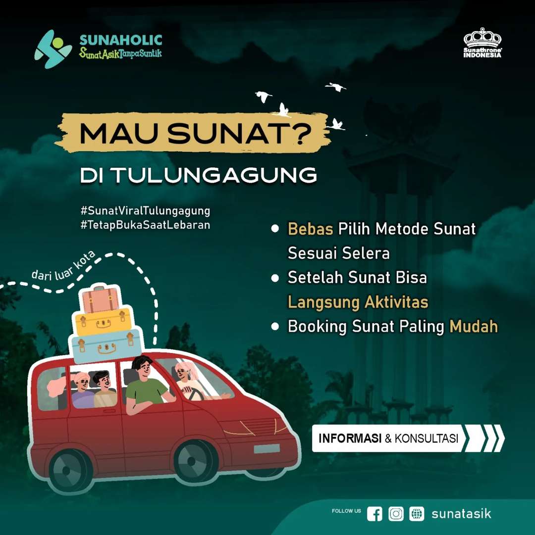 Bingung Mau Sunat Dimana, Sunaholic Tulungagung Solusinya - 0812 1770 7788