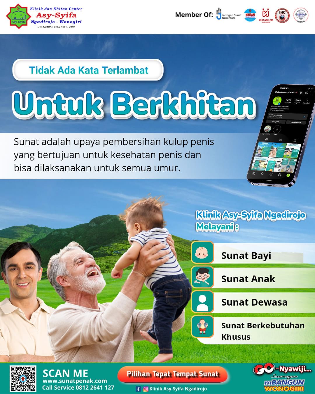 Tidak Ada Kata Terlambat Untuk Berkhitan di Klinik dan Khitan Center Asy Syifa Ngadirojo  - 0812 2641 127