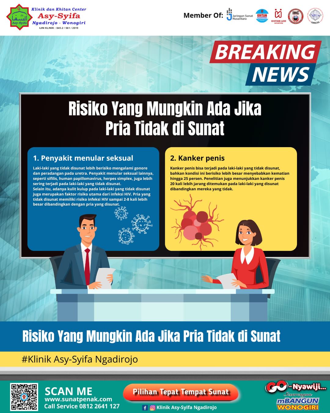 Resiko Jika Pria Tidak Sunat Menurut Klinik Asy Syifa Ngadirojo - 0812 2641 127