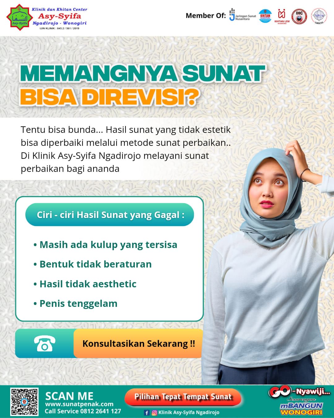 Memangnya Sunat Bisa Direvisi? Inilah Ciri-ciri Gagal Sunat Menurut Klinik Asy Syifa Ngadirojo - 0812 2641 127