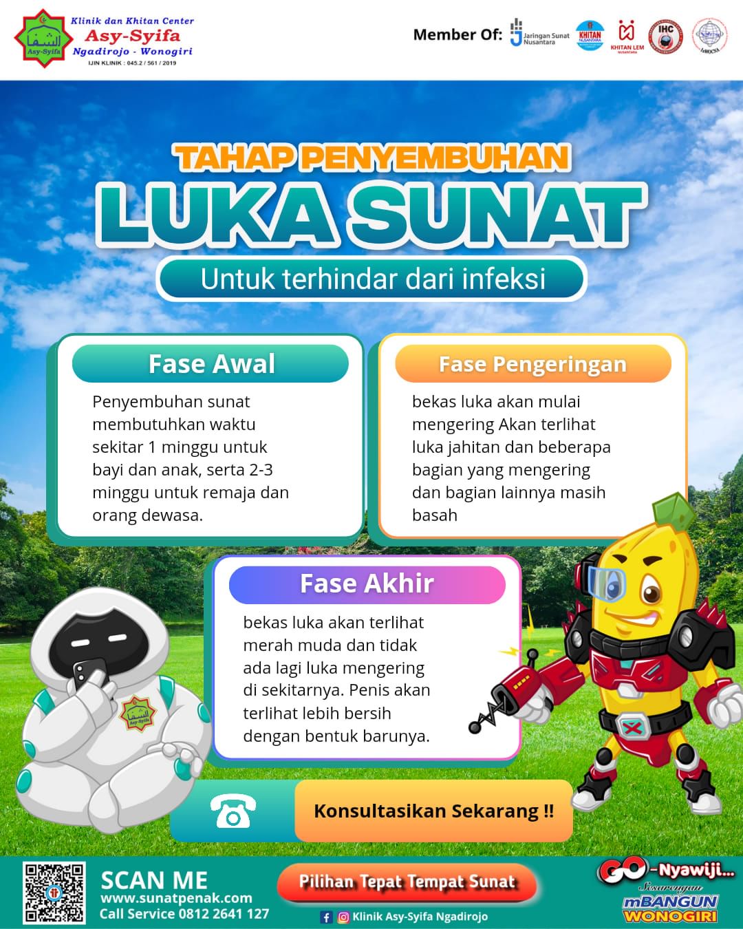 Tahap Penyembuhan Luka Sunat Tahap Penyembuhan Luka Sunat Untuk Terhindar Dari Infeksi Menurut Klinik Asy Syifa Ngadirojo - 0812 2641 127