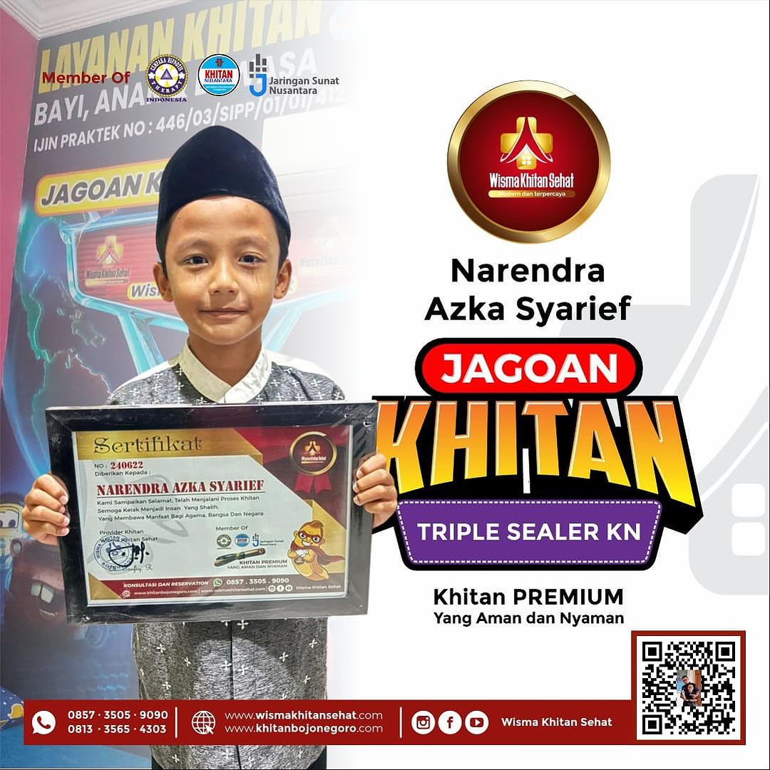 Jagoan Khitan Wisma Khitan Sehat : Khitan Anak Metode Masa Kini di Bojonegoro – 0857 3505 9090